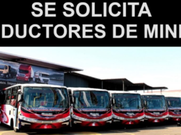 Solicitan Conductor de Minibús y Camioneta